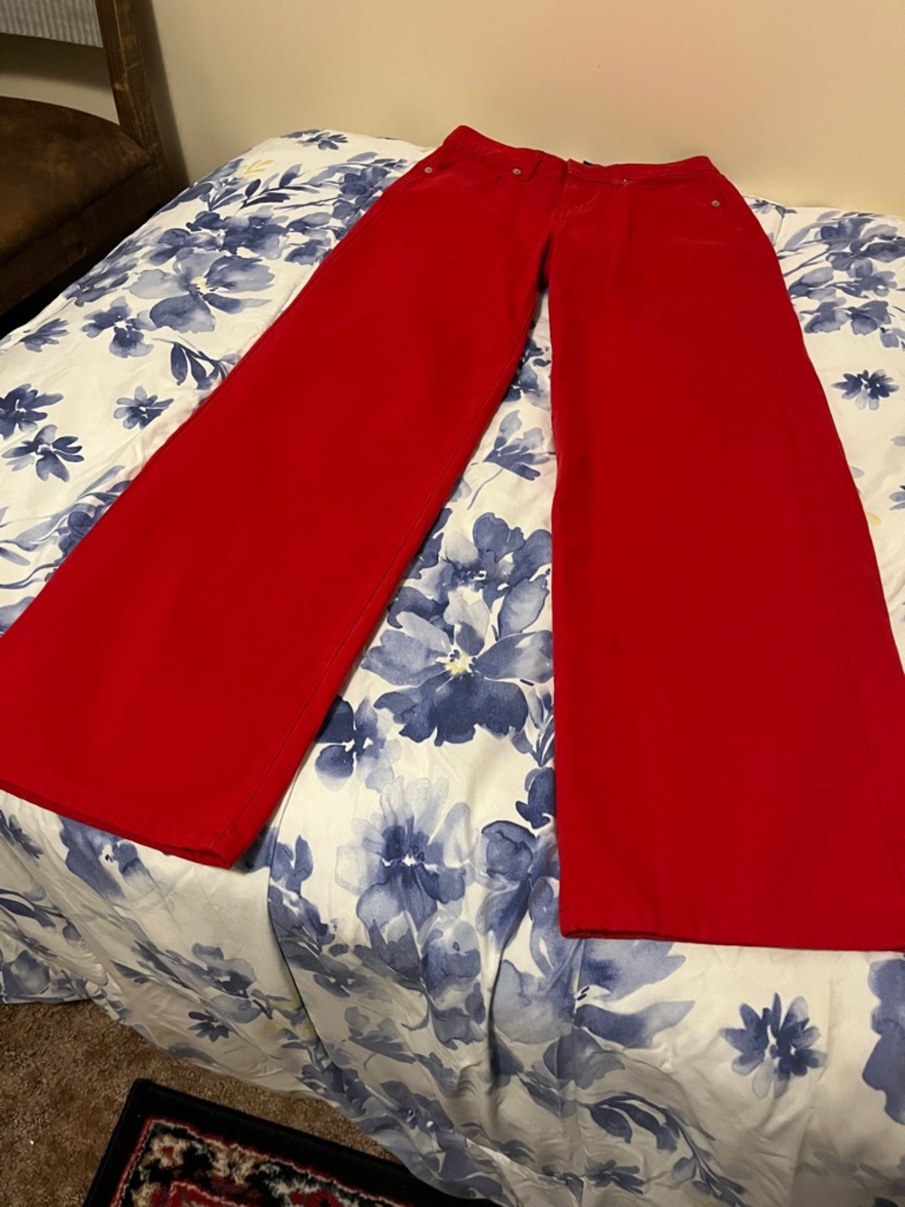wild fable Red Wide-Leg Jeans